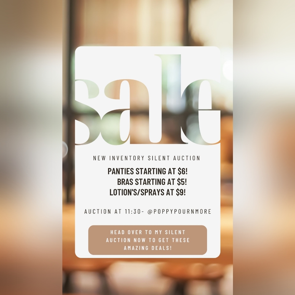 NEW INVENTORY SILENT AUCTION!